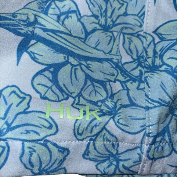 Huk Blue and White Floral Shorts - Picture 2 of 5